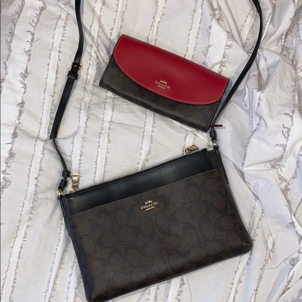 COACH crossbody & matching wallet